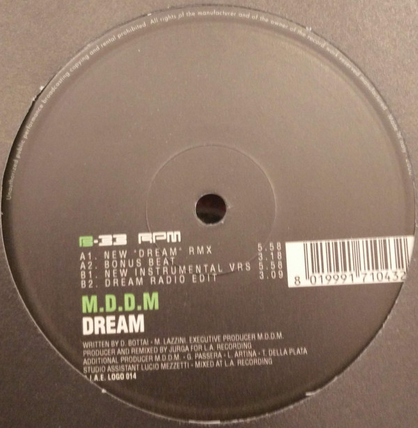 M.D.D.M. - Dream | Logo Records (LOGO 014) - main