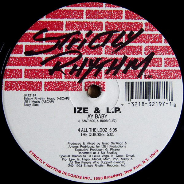 Ize & L.P. - Sex Talk (Wanting You) / Ay Baby | Strictly Rhythm (SR12197) - 2