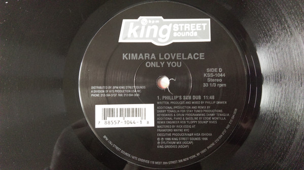 Kimara Lovelace - Only You | BPM King Street Sounds (KSS-1044) - 5