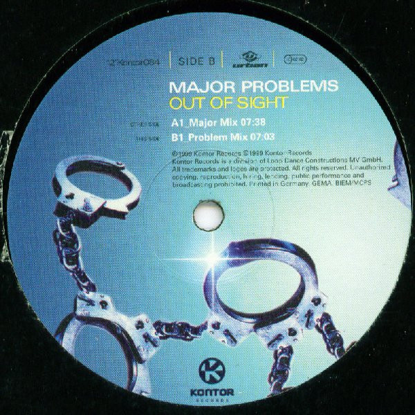 Major Problems - Out Of Sight | Kontor Records (Kontor084) - 3 Major Problems - Out Of Sight | Kontor Records (Kontor084) - 3