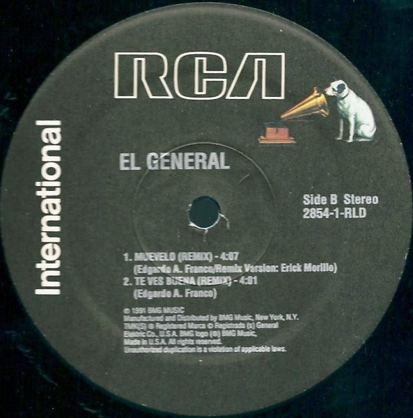 El General - Muévelo | RCA International (2854-1-RLD) - 3 El General - Muévelo | RCA International (2854-1-RLD) - 3