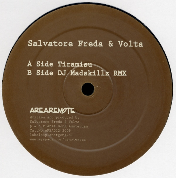 Salvatore Freda & Volta - Tiramisu | Area Remote (AREA012) - 3