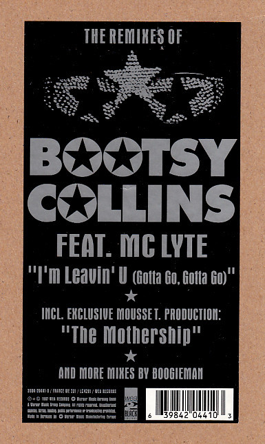 Bootsy Collins Feat. MC Lyte - I'm Leavin U (Gotta Go, Gotta Go) | Black Culture (3984 20441-0) - 5