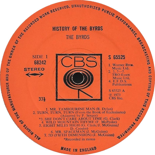 History Of The Byrds