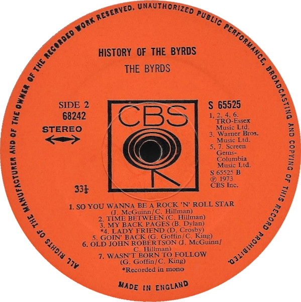 History Of The Byrds