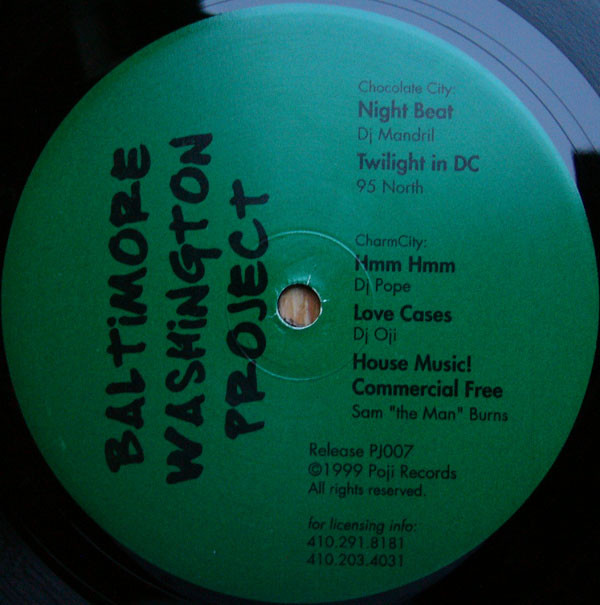 Various - The Baltimore Washington Project | Poji Records (PJ007) - 2