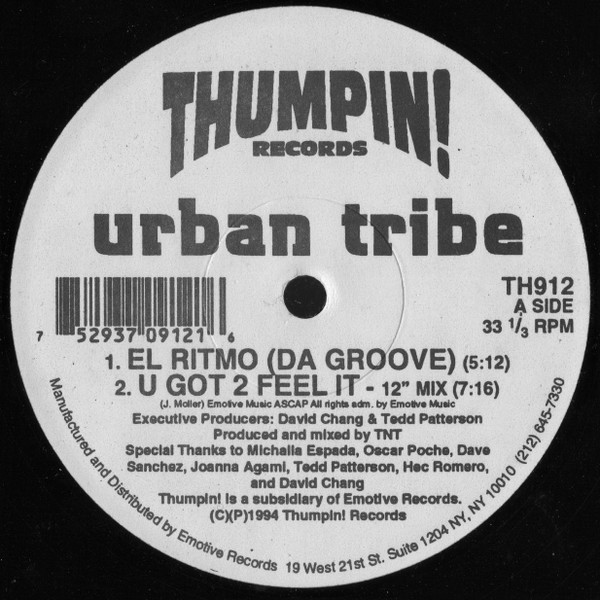 Urban Tribe - El Ritmo | Thumpin! Records (TH912) - main Urban Tribe - El Ritmo | Thumpin! Records (TH912) - main