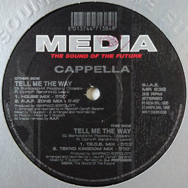 Cappella - Tell Me The Way | Media Records (MR 638) - main Cappella - Tell Me The Way | Media Records (MR 638) - main
