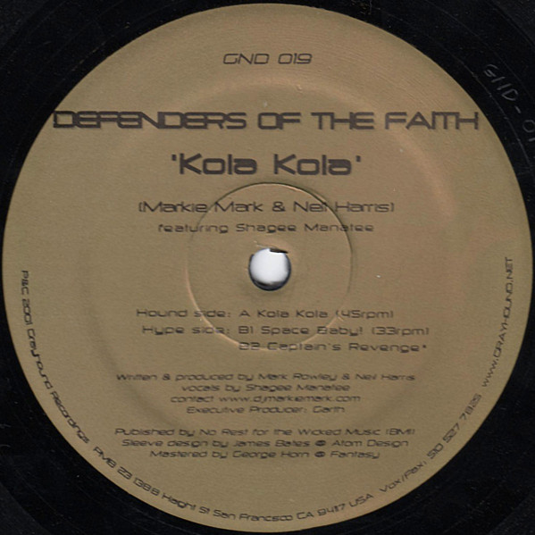 Defenders Of The Faith - Kola Kola | Grayhound Recordings (GND 019)