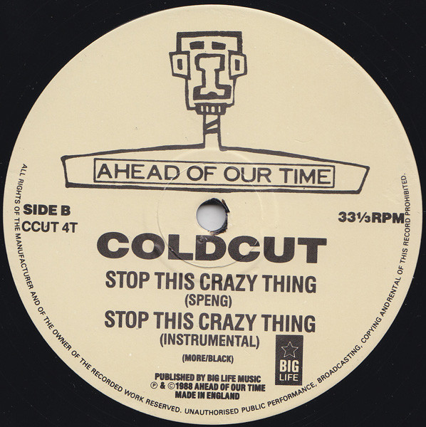 Coldcut Featuring Junior Reid And The Ahead Of Our Time Orchestra - Stop This Crazy Thing | Ahead Of Our Time (CCUT 4T) - 4 Coldcut Featuring Junior Reid And The Ahead Of Our Time Orchestra - Stop This Crazy Thing | Ahead Of Our Time (CCUT 4T) - 4