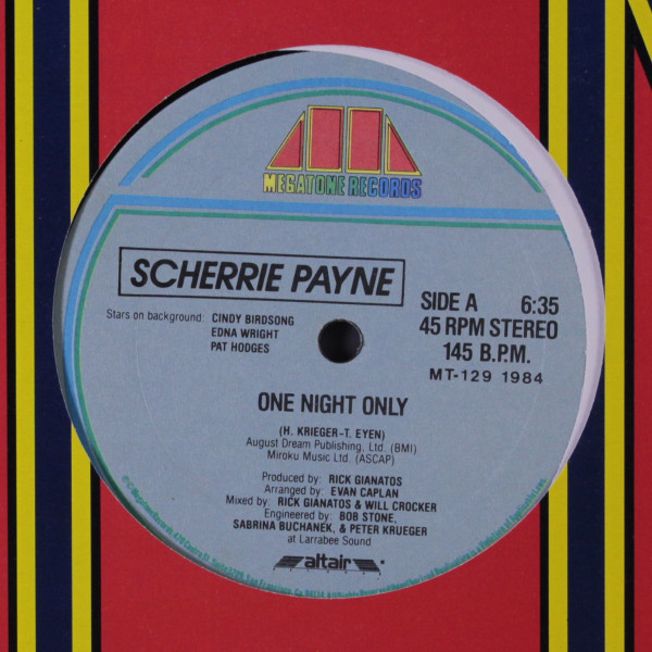 Scherrie Payne - One Night Only | Megatone Records (MT-129)