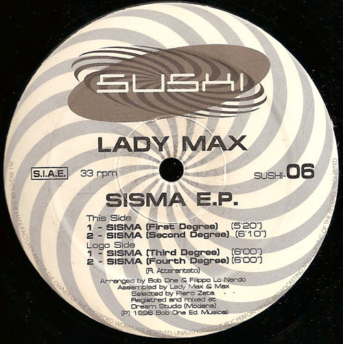 Lady Max - Sisma E.P. | Sushi Records (SUSHI 06) - 4 Lady Max - Sisma E.P. | Sushi Records (SUSHI 06) - 4
