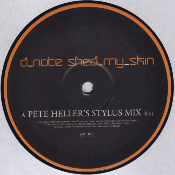D*Note - Shed My Skin (Pete Heller Mixes) | VC Recordings (VCRTDJ94) - 2