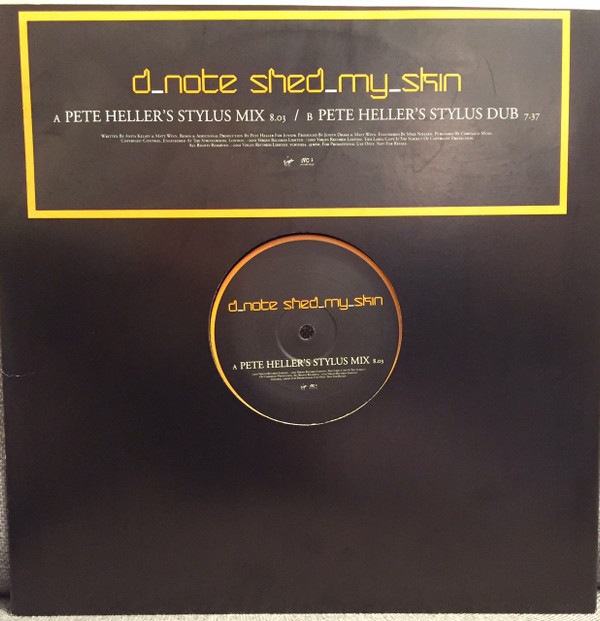 D*Note - Shed My Skin (Pete Heller Mixes) | VC Recordings (VCRTDJ94) - main