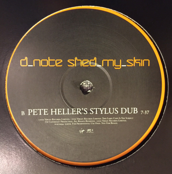 D*Note - Shed My Skin (Pete Heller Mixes) | VC Recordings (VCRTDJ94) - 3
