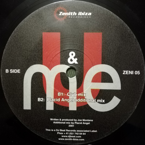 Joe Montana - U & Me | Zenith Ibiza (ZENI 05) - 3 Joe Montana - U & Me | Zenith Ibiza (ZENI 05) - 3