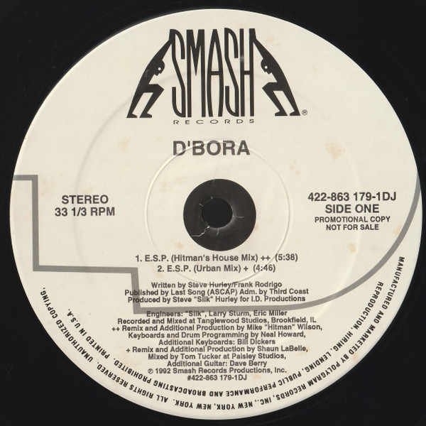 D'Bora - E.S.P. | Smash Records (422-863 179-1DJ)