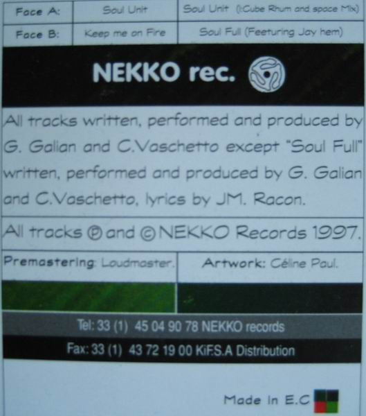 Kojak - Soul Unit / Keep Me On Fire | NEKKO Records (NR 003) - 3 Kojak - Soul Unit / Keep Me On Fire | NEKKO Records (NR 003) - 3