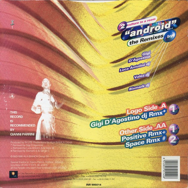 2 Culture In A Room - Android The Remixes | In Lite (INR 995-014) - 2 2 Culture In A Room - Android The Remixes | In Lite (INR 995-014) - 2