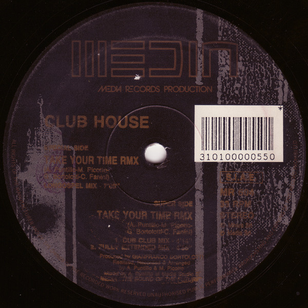 Club House - Take Your Time (Remixes) | Media Records (MR 604)