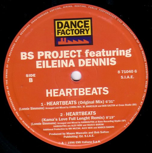 B.S. Project Featuring Eileina Dennis - Heartbeats | Dance Factory (8 71040 6) - 4