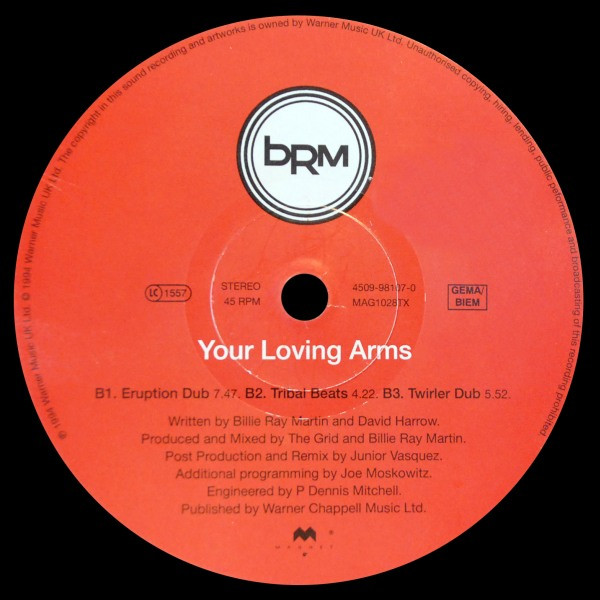 Billie Ray Martin - Your Loving Arms | Magnet (4509-98107-0) - 4