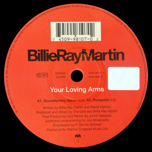 Billie Ray Martin - Your Loving Arms | Magnet (4509-98107-0) - 3