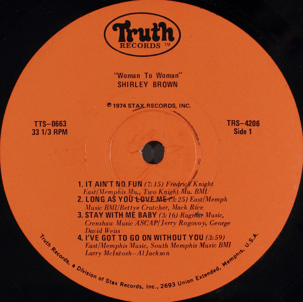 Shirley Brown - Woman To Woman | Truth Records (TRS 4206) - 3 Shirley Brown - Woman To Woman | Truth Records (TRS 4206) - 3