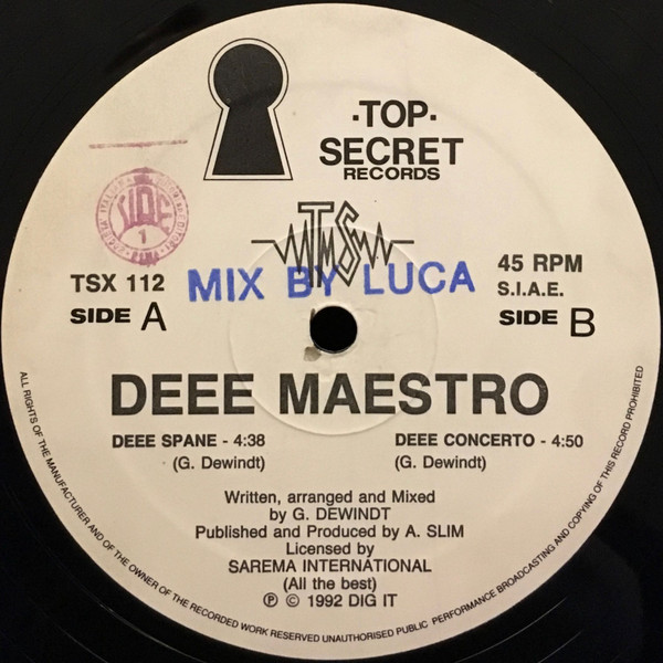 Deee Maestro - Deee Spane / Deee Concerto | Top Secret Records (TSX 112) - 3 Deee Maestro - Deee Spane / Deee Concerto | Top Secret Records (TSX 112) - 3