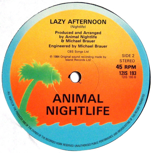 Animal Nightlife - Mr Solitaire | Island Records (12IS 193) - 4