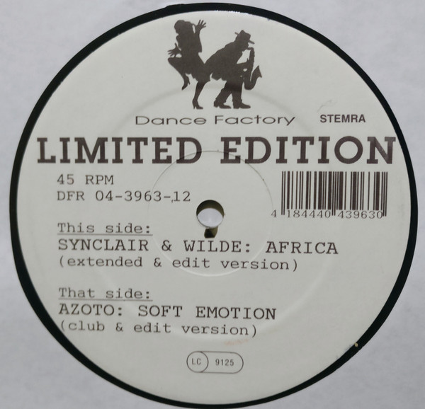 Synclair & Wilde / Azoto - Africa / Soft Emotion | Dance Factory (DFR 04-3963-12) - main