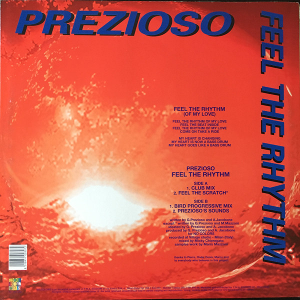 Prezioso - Feel The Rhythm | No Colors (NC 010 MX) - 2