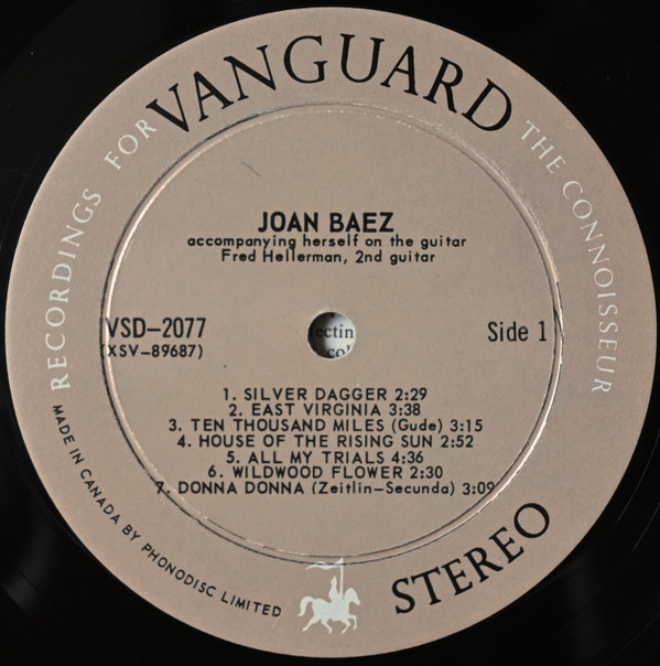 Joan Baez - Joan Baez | Vanguard (VSD-2077) - 3 Joan Baez - Joan Baez | Vanguard (VSD-2077) - 3