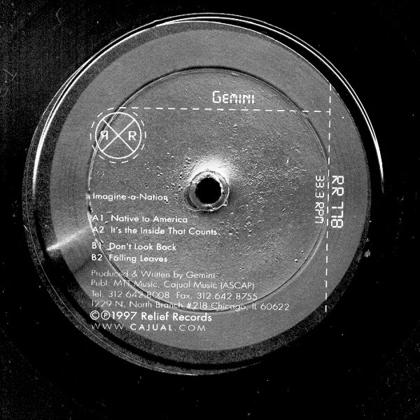 Gemini - Imagine-A-Nation | Relief Records (RR 778-1) - 2 Gemini - Imagine-A-Nation | Relief Records (RR 778-1) - 2