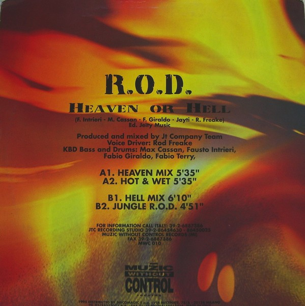 R.O.D. - Heaven Or Hell | Muzic Without Control Records (MWC 010) - 2 R.O.D. - Heaven Or Hell | Muzic Without Control Records (MWC 010) - 2