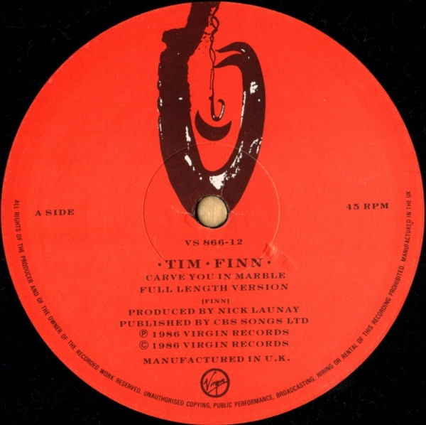 Tim Finn - Carve You In Marble - Full Length Version | Virgin (VS 866-12) - 3 Tim Finn - Carve You In Marble - Full Length Version | Virgin (VS 866-12) - 3