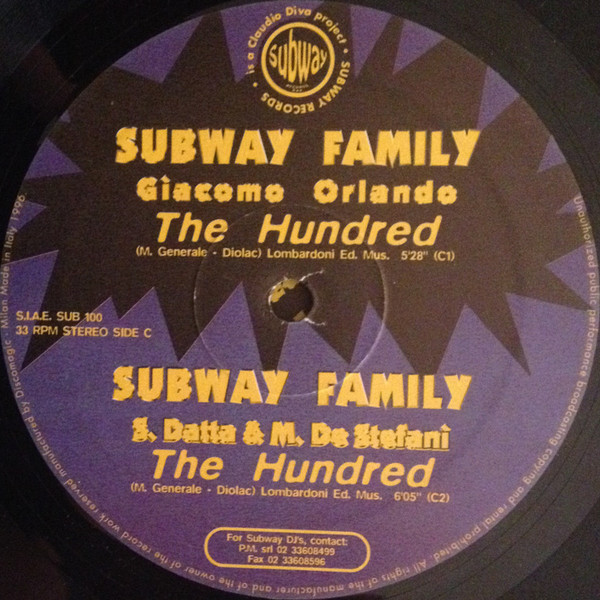 Subway Family - The Hundred | Subway Records (SUB 100) - 3 Subway Family - The Hundred | Subway Records (SUB 100) - 3