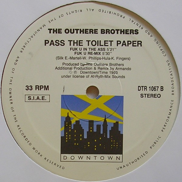 The Outhere Brothers - Pass The Toilet Paper | Downtown (DTR 1067) - 4