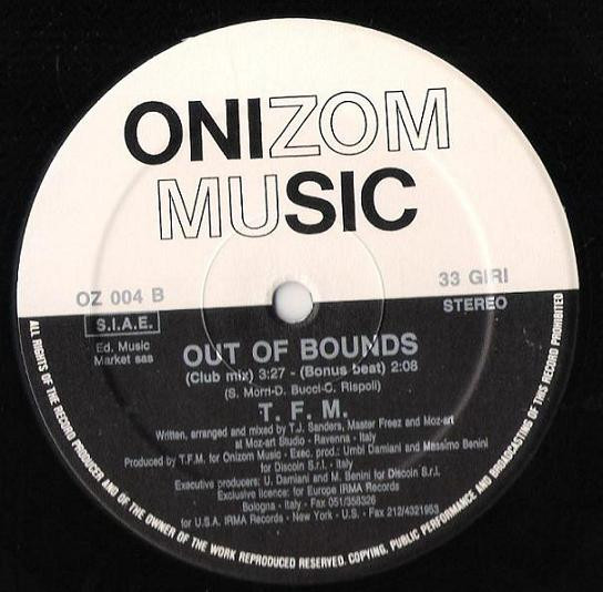 TFM - Out Of Bounds | Onizom Music (OZ 004) - 4 TFM - Out Of Bounds | Onizom Music (OZ 004) - 4