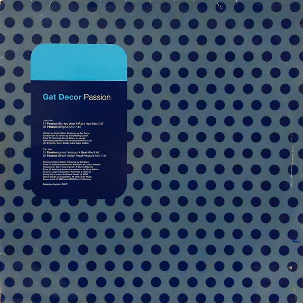 Gat Decor - Passion | Way Of Life Records (WAYT1) Gat Decor - Passion | Way Of Life Records (WAYT1)