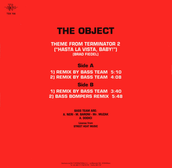 The Object - Theme From Terminator 2 (Hasta La Vista, Baby!) | Top Secret Records (TSX 156) - 2 The Object - Theme From Terminator 2 (Hasta La Vista, Baby!) | Top Secret Records (TSX 156) - 2