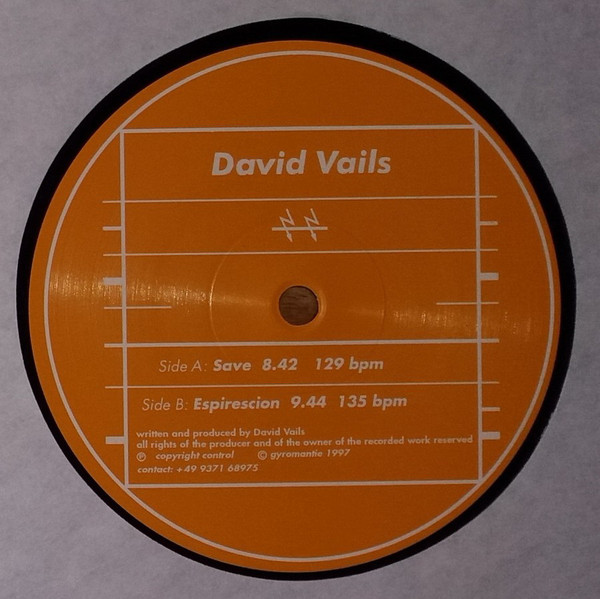 David Vails - Save | Gyromantie Records (Gyromantie 002) - 3