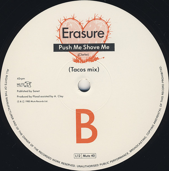 Erasure - Who Needs Love Like That (Mexican Mix) | Mute (L12 Mute 40) - 4