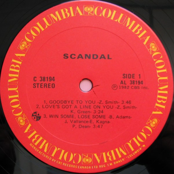 Scandal - Scandal | Columbia (C 38194) - 3