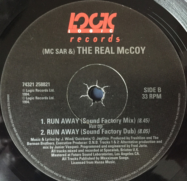 Real McCoy - Run Away | Logic Records (74321 25882 1) - 4