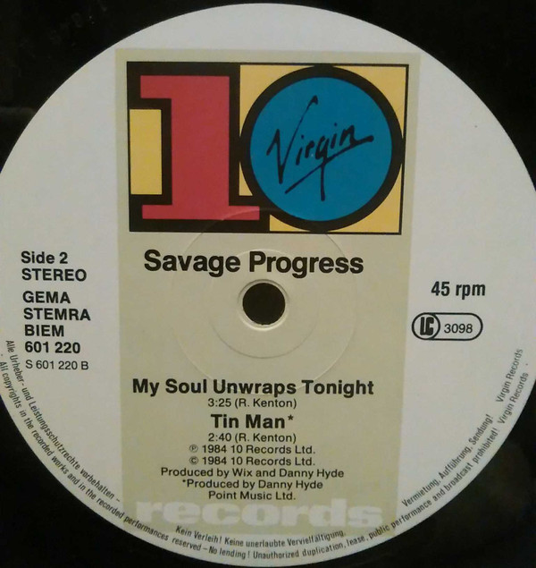 Savage Progress - My Soul Unwraps Tonight | 10 Records (601 220) - 3 Savage Progress - My Soul Unwraps Tonight | 10 Records (601 220) - 3