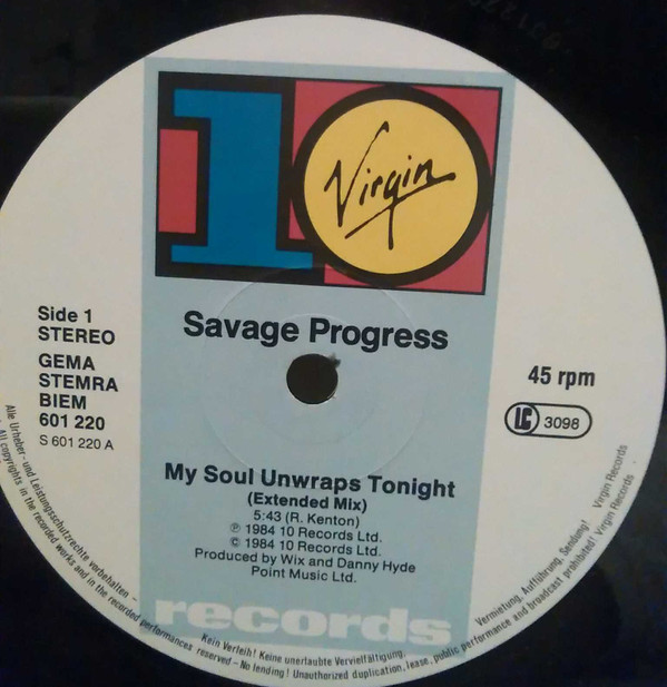 Savage Progress - My Soul Unwraps Tonight | 10 Records (601 220) - 4 Savage Progress - My Soul Unwraps Tonight | 10 Records (601 220) - 4