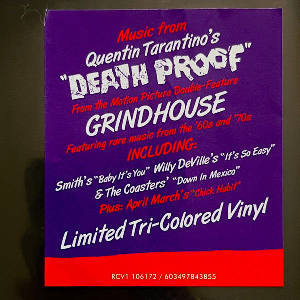 Various - Quentin Tarantino's "Death Proof" (Original Soundtrack) (Limited Edition - Red, Black & Clear [Tri-Colored] Vinyl) [Vinyl] | Warner Records (RCV1 106172) - 3