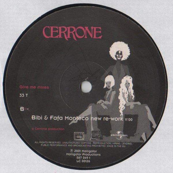 Cerrone - Give Me Mixes | Malligator (587 049-1) - 4
