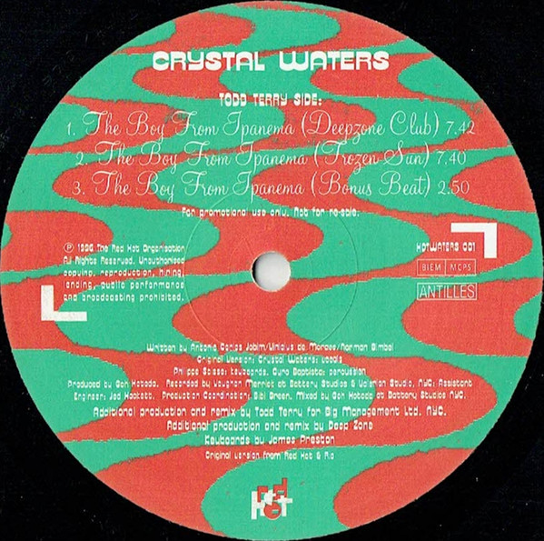 Crystal Waters - The Boy From Ipanema | Antilles (HOTWATERS 001) - 2
